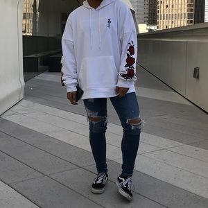 White Rose Hoodie